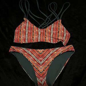 Reversible Tribal Print Bikini Set